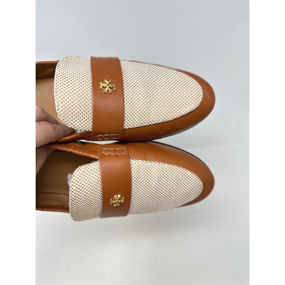 Tory Burch Ballet Loafer Brown Leather 7 - Picture 5 of 8